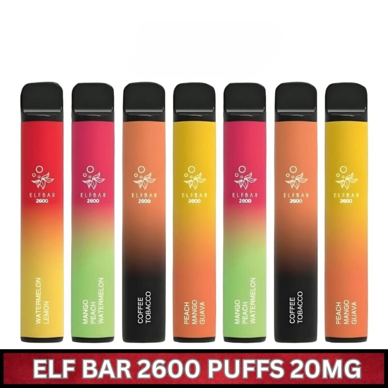 ELF BAR 2600 PUFFS DISPOSABLE VAPE IN UAE