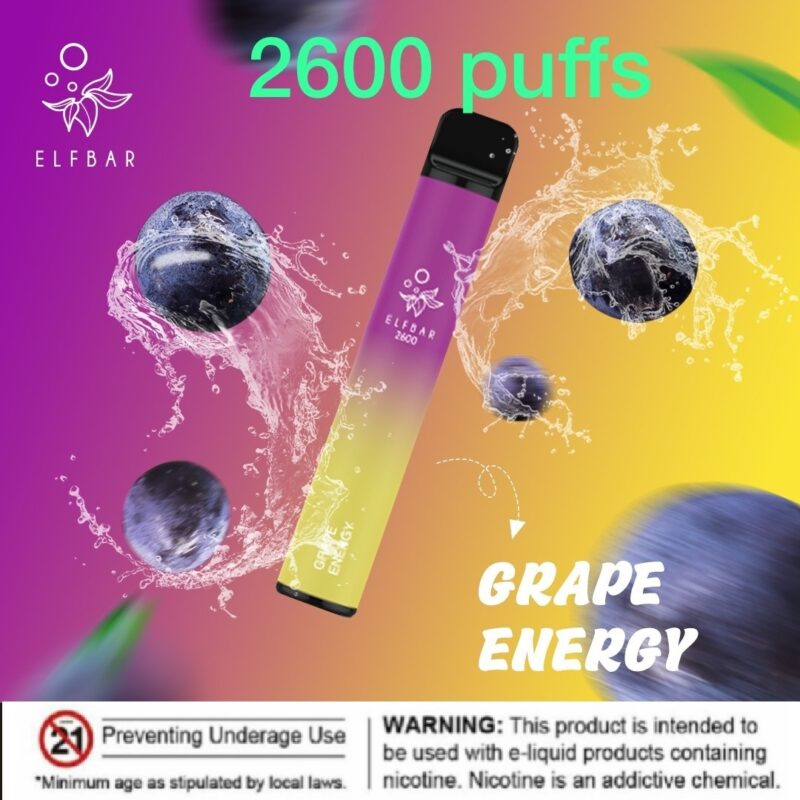 ELF BAR 2600 PUFFS DISPOSABLE VAPE IN UAE