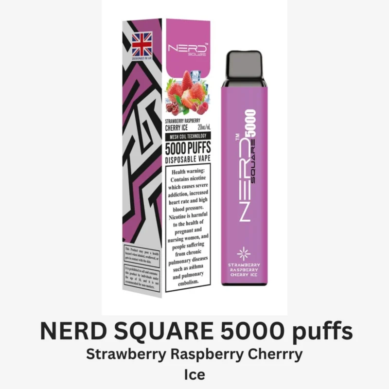 Nerd Square 5000 Puffs Disposable Vape Shop Dubai Vape Shop Near Me 11