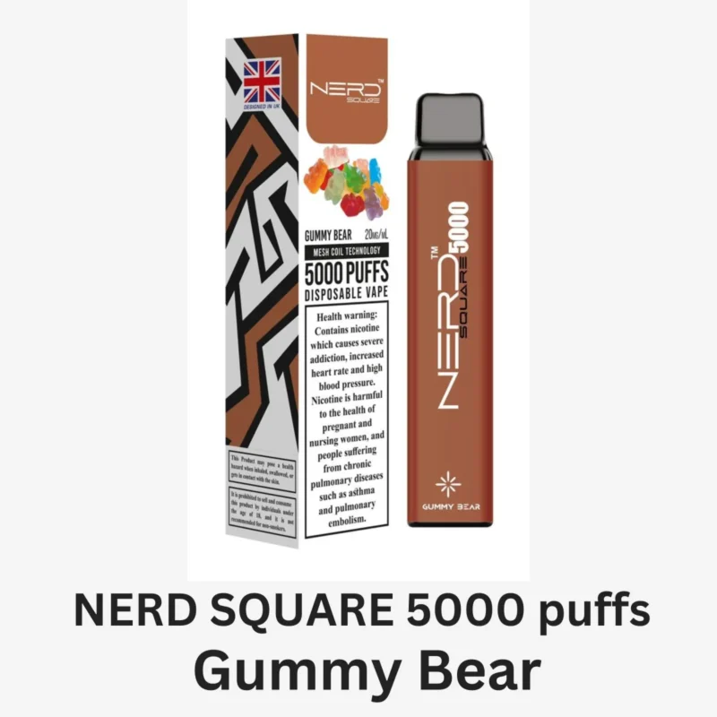 Nerd Square 5000 Puffs Disposable Vape Shop Dubai Vape Shop Near Me 13