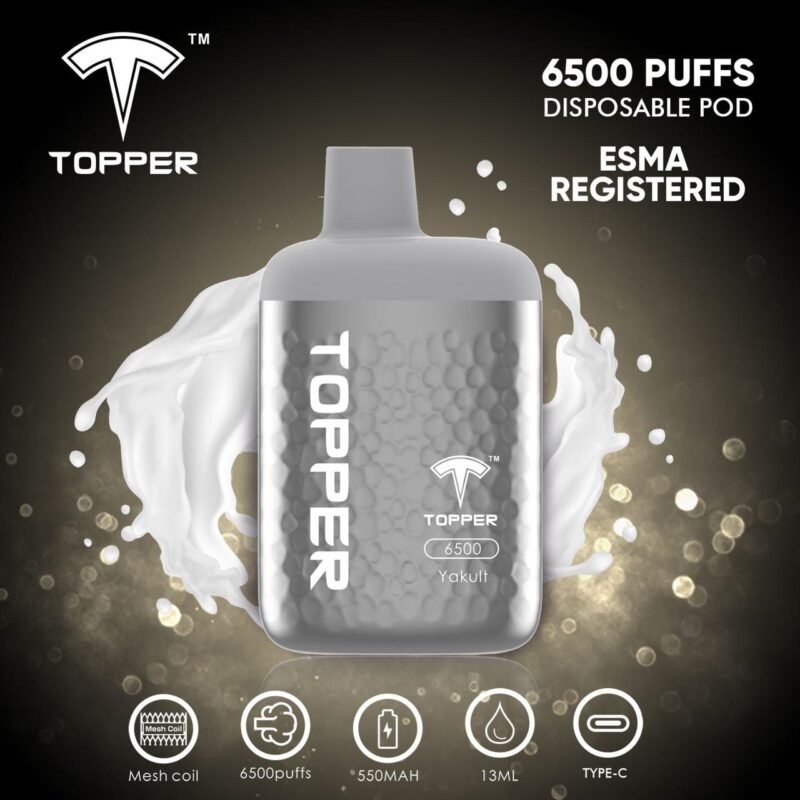 Topper Disposable Vape 6500 Puffs Vape Shop Dubai Vape Shop Near Me 15