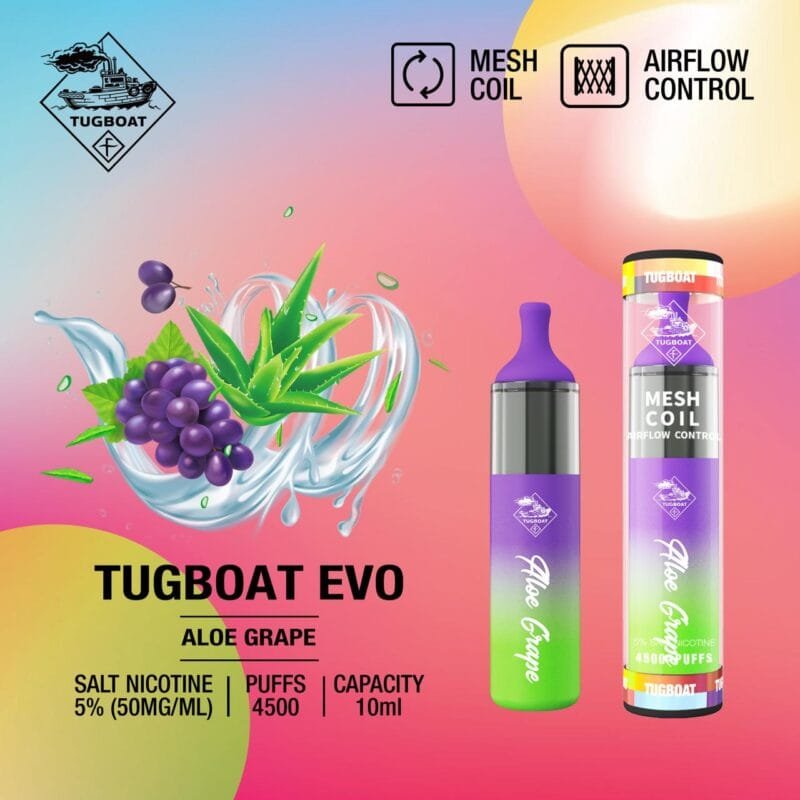 Tugboat Evo Disposable Vape 4500 Puffs All Flavors In Dubai Vape Shop Dubai Vape Shop Near Me 18