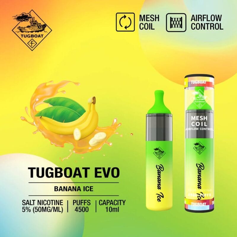 Tugboat Evo Disposable Vape 4500 Puffs All Flavors In Dubai Vape Shop Dubai Vape Shop Near Me 20