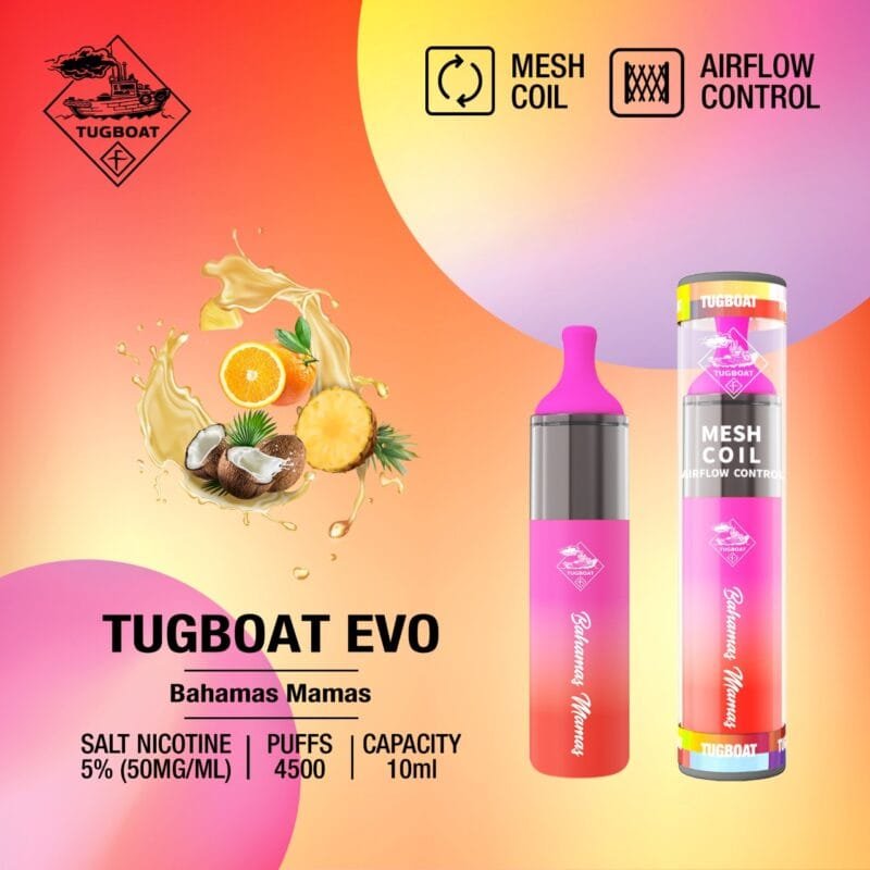 Tugboat Evo Disposable Vape 4500 Puffs All Flavors In Dubai Vape Shop Dubai Vape Shop Near Me 22