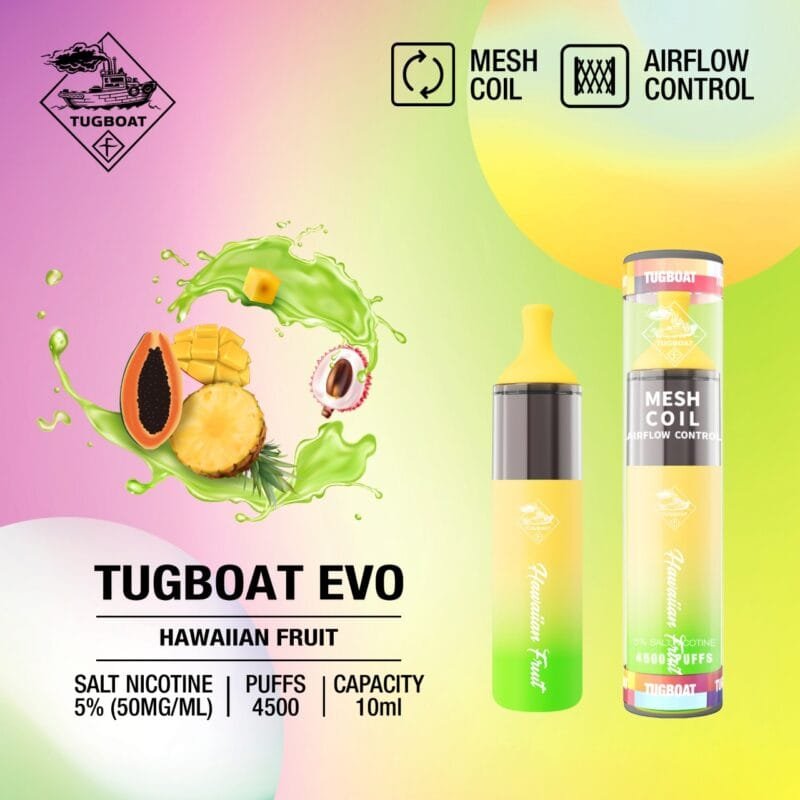 Tugboat Evo Disposable Vape 4500 Puffs All Flavors In Dubai Vape Shop Dubai Vape Shop Near Me 23