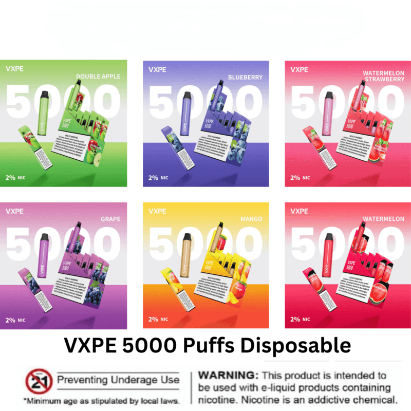 Vxpe 5000 Puffs Disposable Vape Rechargeable Vape Shop Dubai Vape Shop Near Me