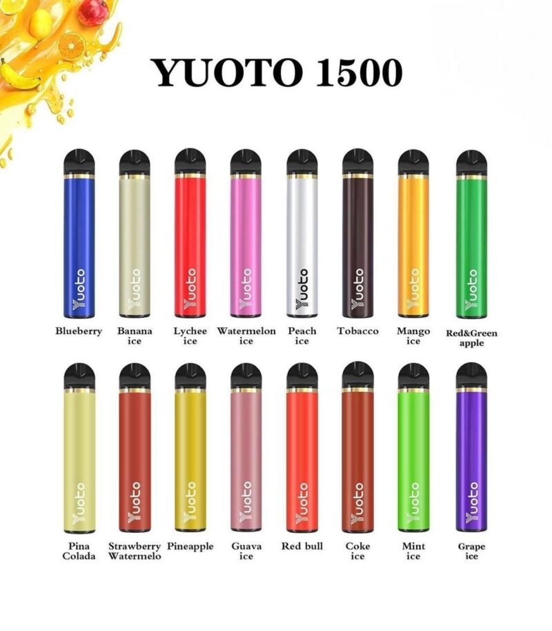 Yuoto Disposable Vape 1500 Puffs Starter Kit 900mah Vape Shop Dubai Vape Shop Near Me