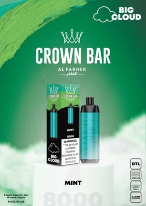 Al Fakher Berry Mint Crown Bar 8000 Puffs Big Cloud Vape Shop Dubai Vape Shop Near Me