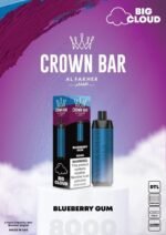 Al Fakher Blueberry Gum Crown Bar Disposable 8000 Puffs Vape Shop Dubai Vape Shop Near Me