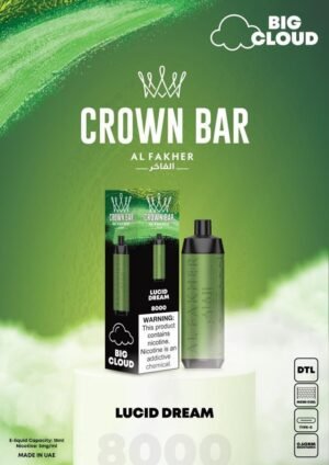 Al Fakher Lucid Dream Crown Bar 8000 Puffs Vape Shop Dubai Vape Shop Near Me