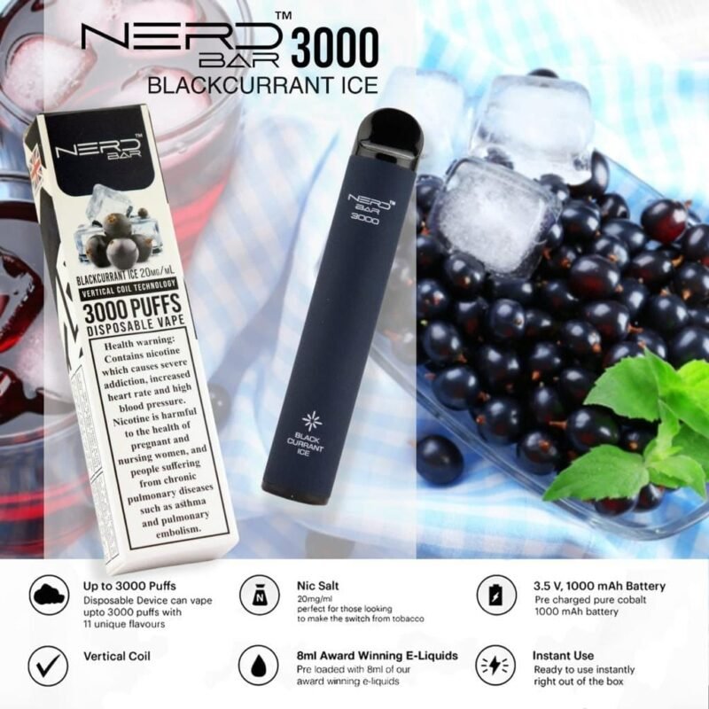 Nerd Bar 3000 Puffs Disposable Vape Vape Shop Dubai Vape Shop Near Me 2