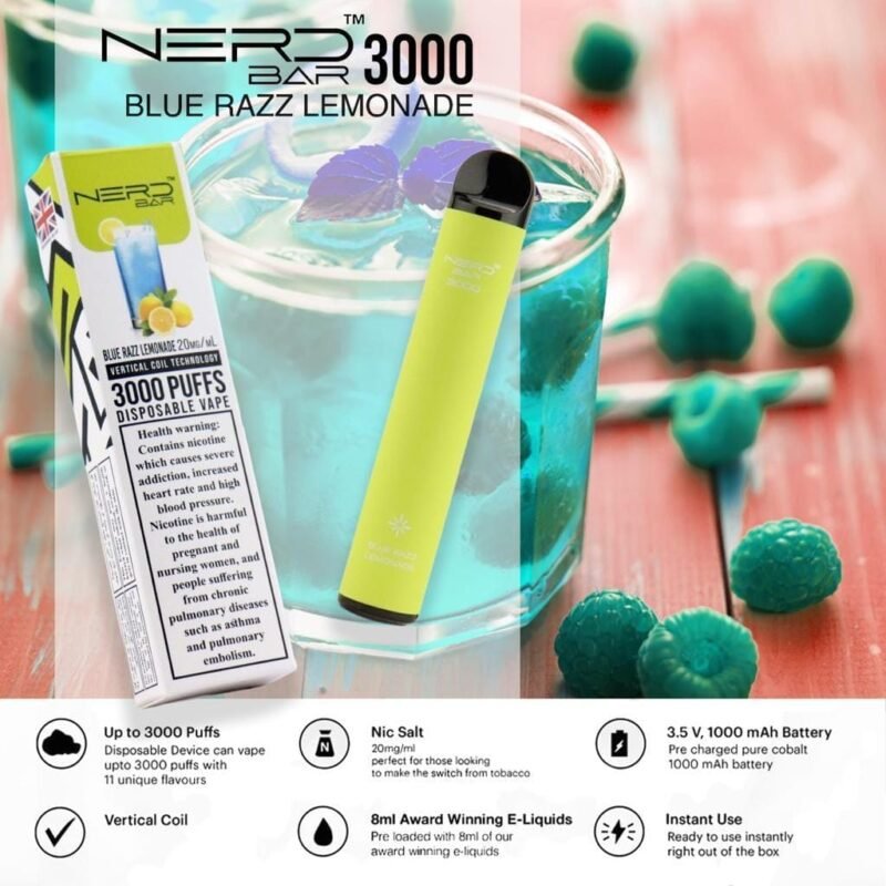 Nerd Bar 3000 Puffs Disposable Vape Vape Shop Dubai Vape Shop Near Me 3